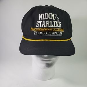Boxing Hat Nunn Vs Starling Mens Vintage Hat Made In USA Adjustable
